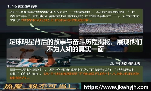 足球明星背后的故事与奋斗历程揭秘，展现他们不为人知的真实一面